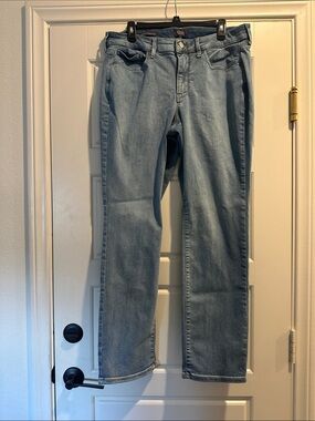 NYDJ Women's Light Blue Straight Leg Jeans